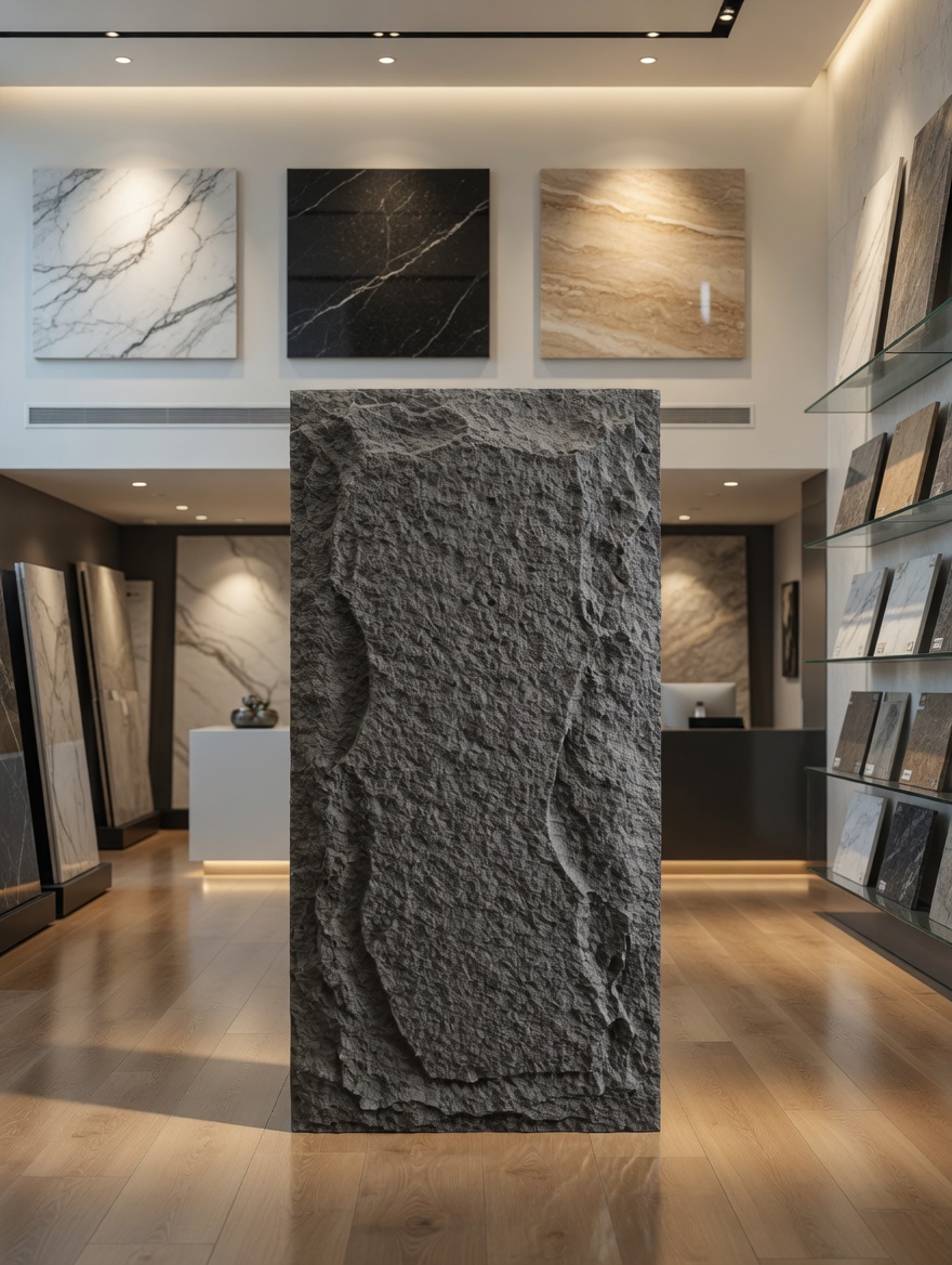 Plaque effet roche