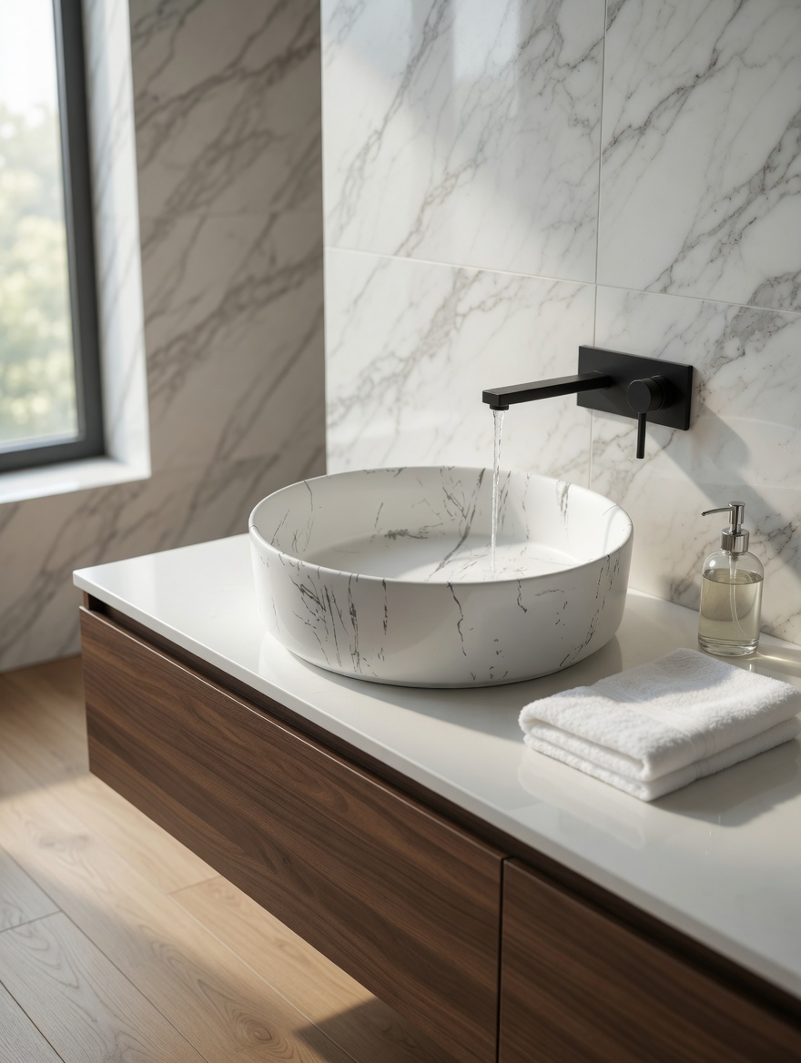 Vasque "Grey Marble"